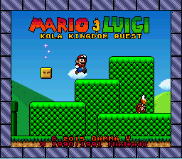 Mario & Luigi - Kola Kingdom Quest Title Screen
